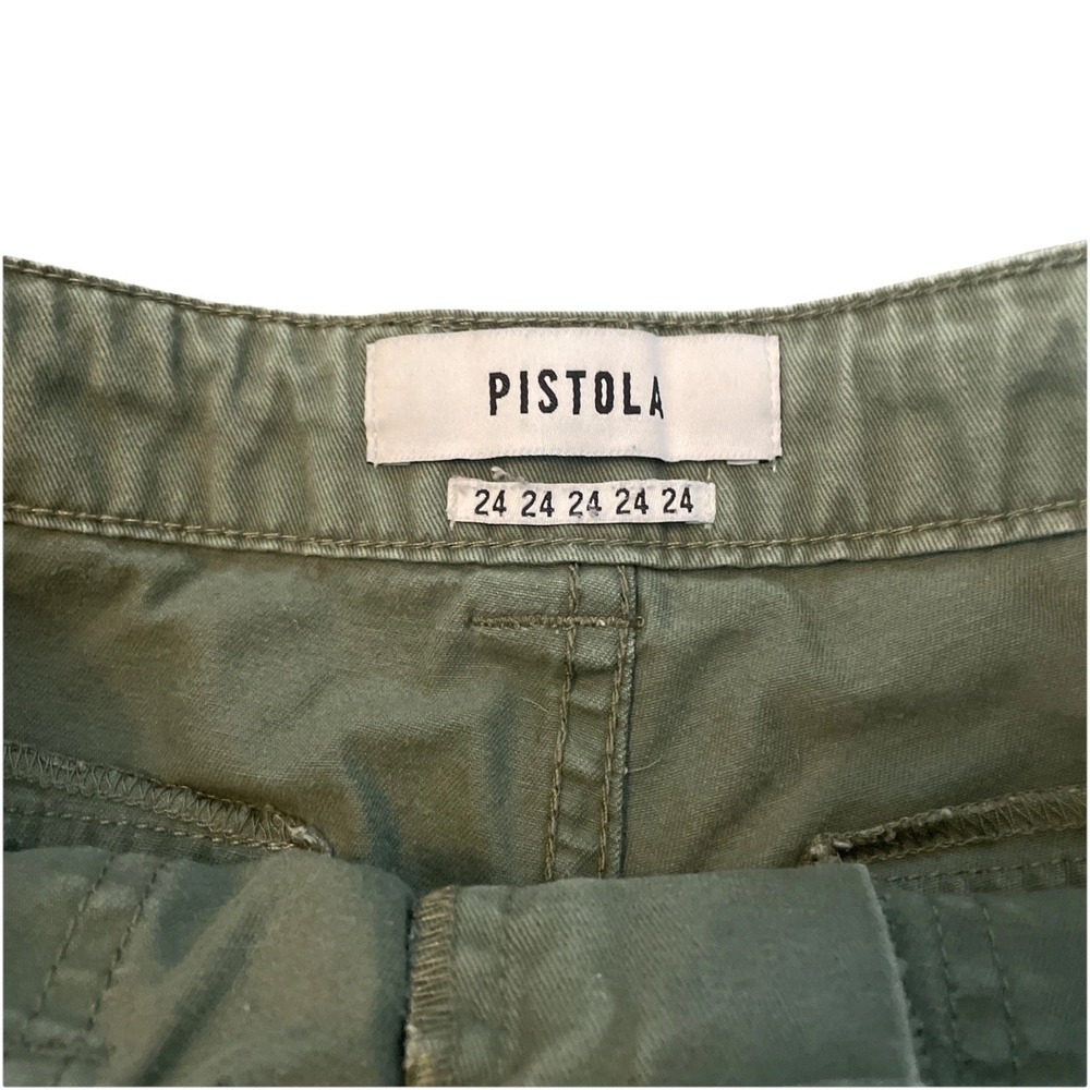 Pistola Women's Cargo Pants 24 In Waist Drawstring Army Green  26" Inseam Gorp - Picture 3 of 9